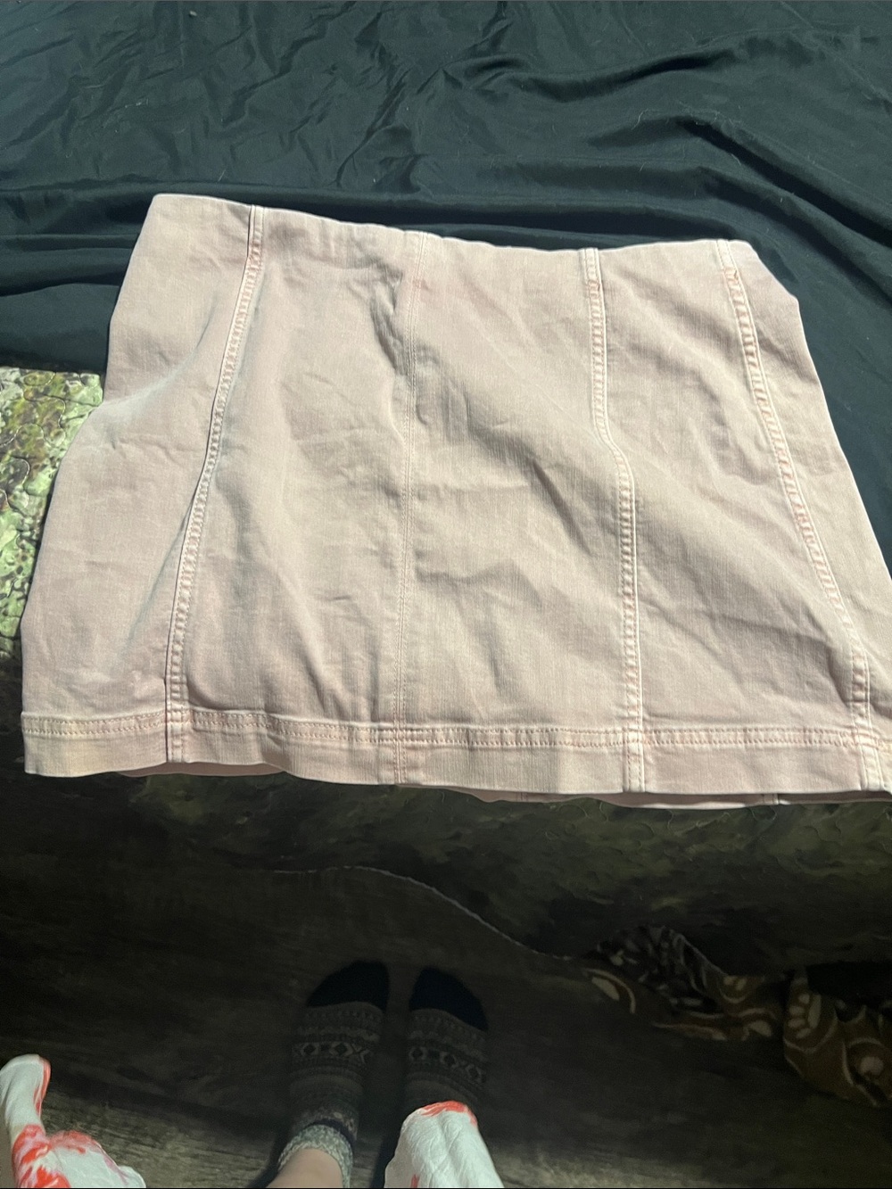 wild fable Blush Pink Denim Mini Skirt